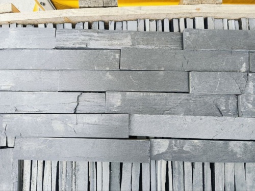 Плитка чёрная из натурального камня фасадная 30 см * 5 см, толщина 7 мм -30 мм купить в Златоусте