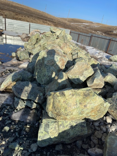 Камни для ландшафтного дизайна зелёные 10-60 килограмм купить в Златоусте