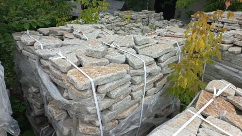 Гранитный плитняк галтованный для парковки купить в Златоусте