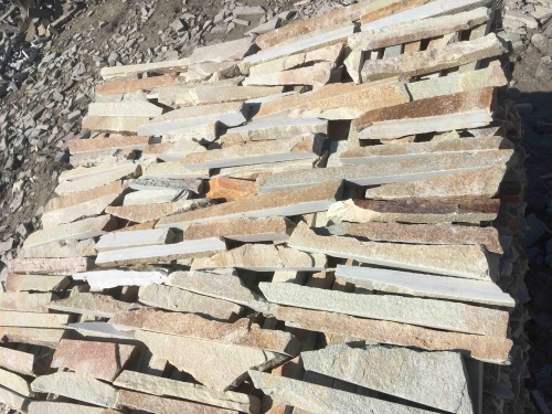 Горбушка златолит золотистый для облицовки купить в Златоусте